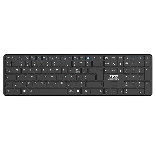 port-designs-port-connect-clavier-bluetooth-rechargeable-usb-c-bureau-noir-uk image 8