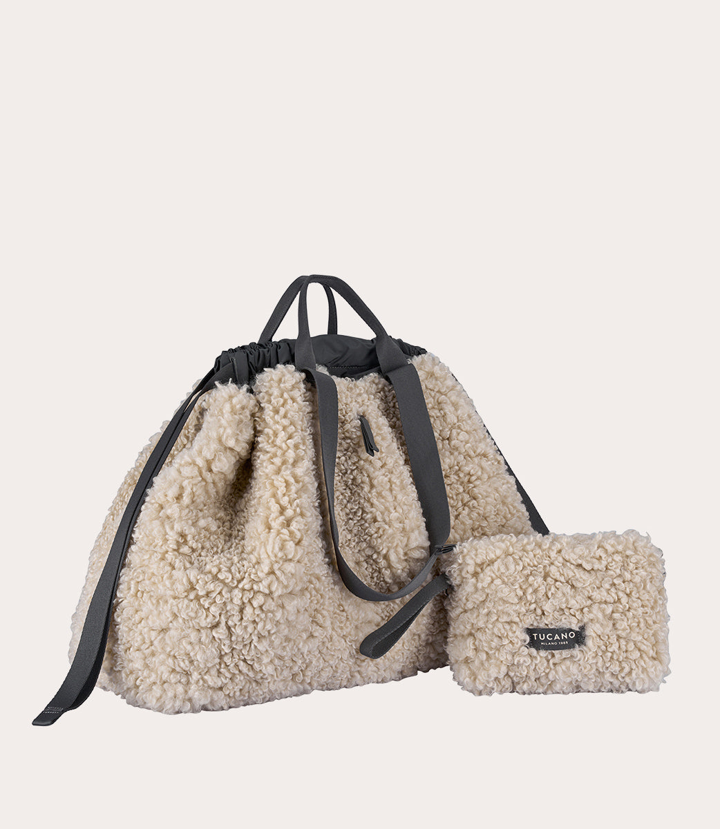 tucano-carry-sheep-large-sac-de-week-end-en-fausse-fourrure-effet-mouton image 5