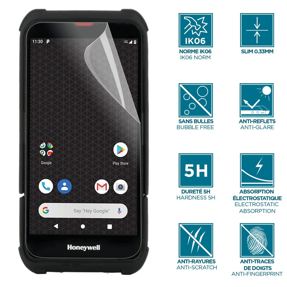 mobilis-t-series-prot-ge-cran-honeywell-ct30-xp-ik06-incassable-transparent image 2