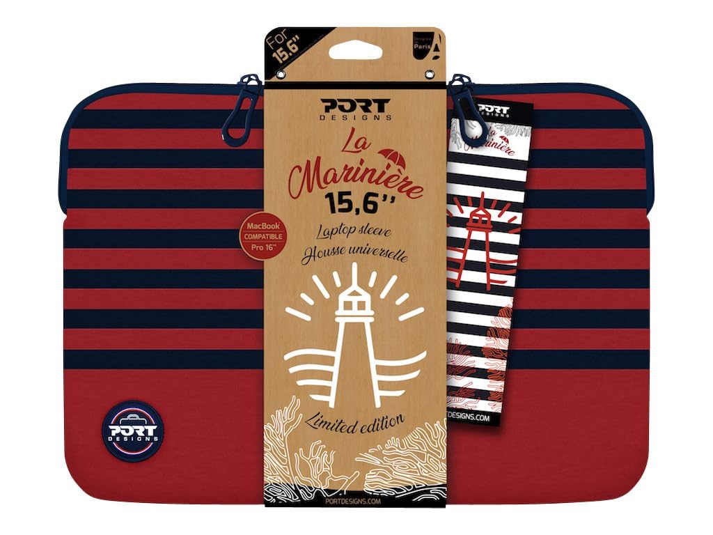 port-designs-housse-universelle-15-6-pouces-mousse-m-moire-de-forme-bleu-rouge image 1