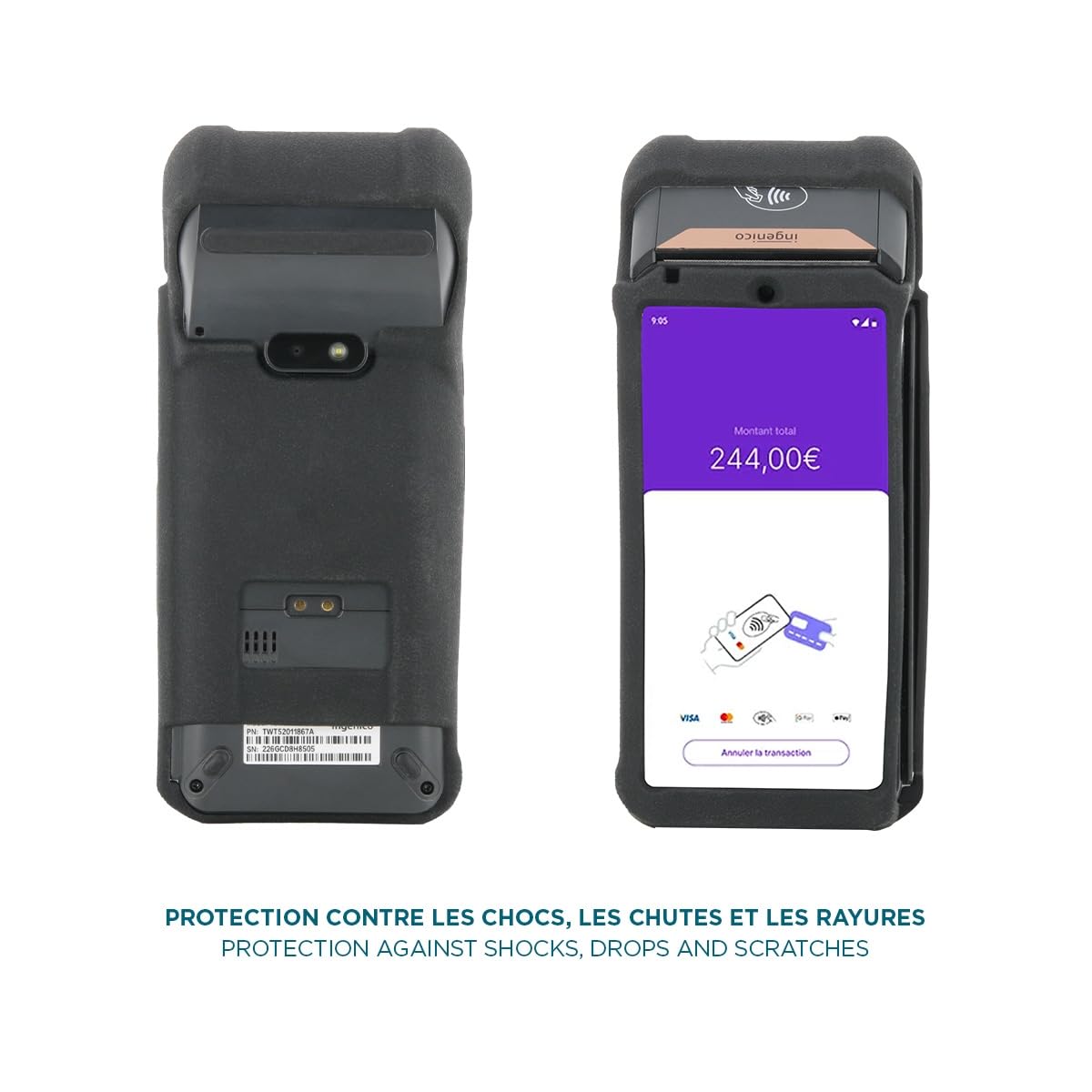 mobilis-r-series-coque-silicone-pour-ingenico-dx-8000-noir image 2