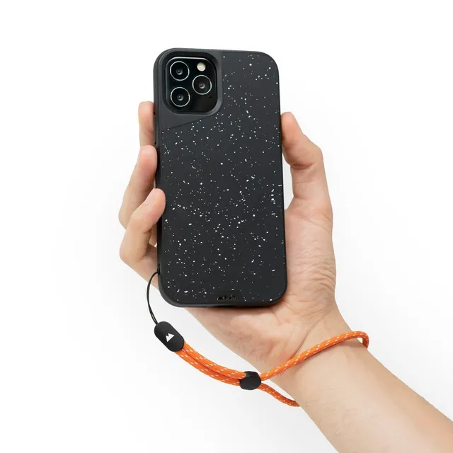 mous-wrist-strap-orange-et-blanc-dragonne-tour-de-poignet image 1