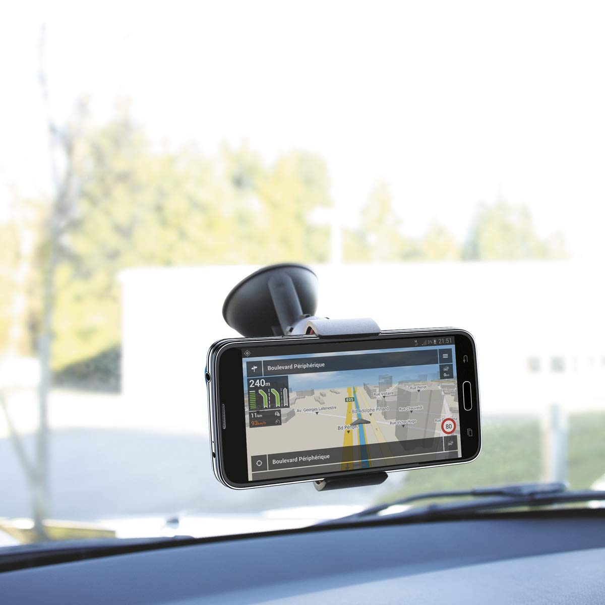 mobilis-support-voiture-pare-brise-smartphone-3-6-5-rotation-360-noir image 1