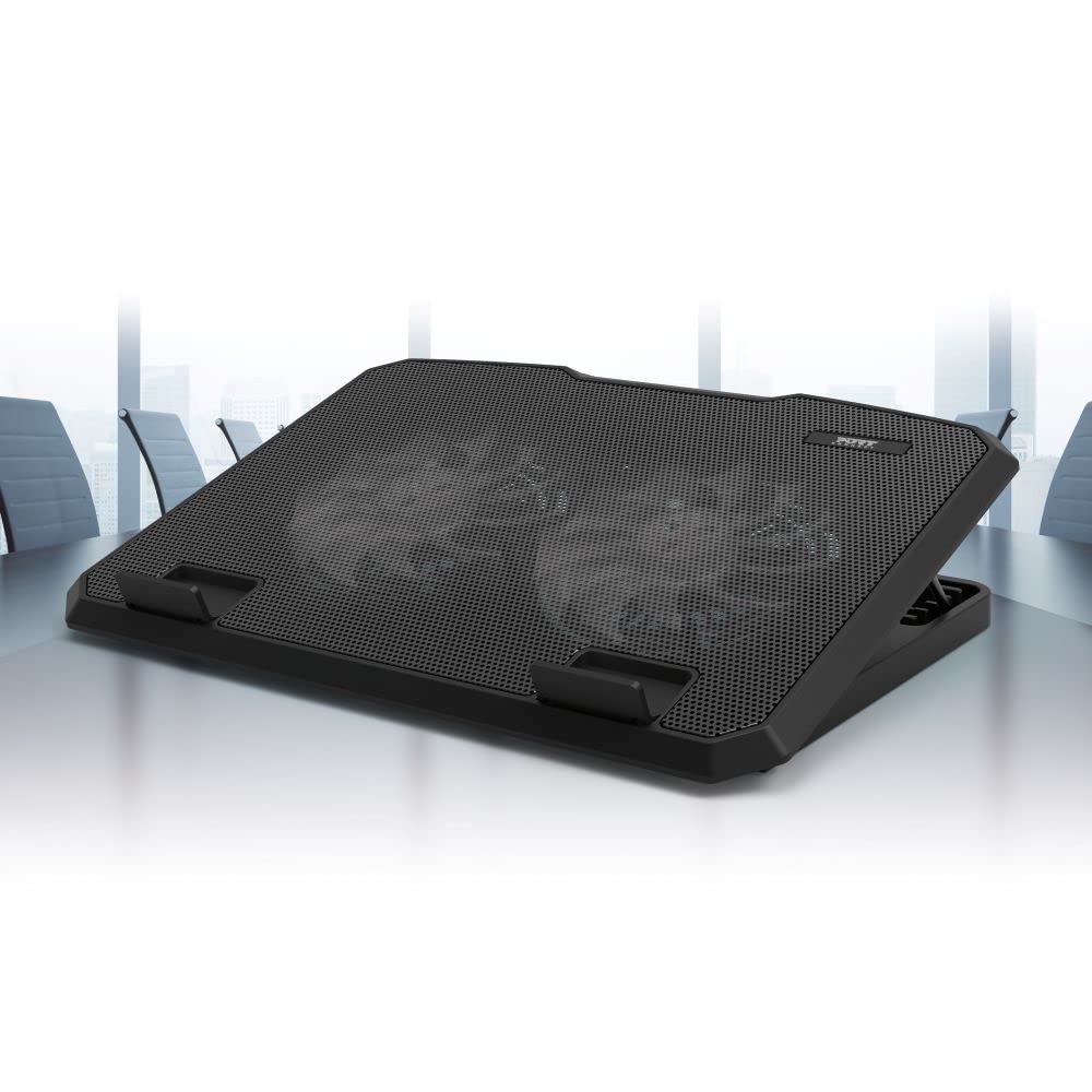 port-connect-support-ergonomique-ventil-ajustable-10-17-pouces-2x-usb-a-noir image 1