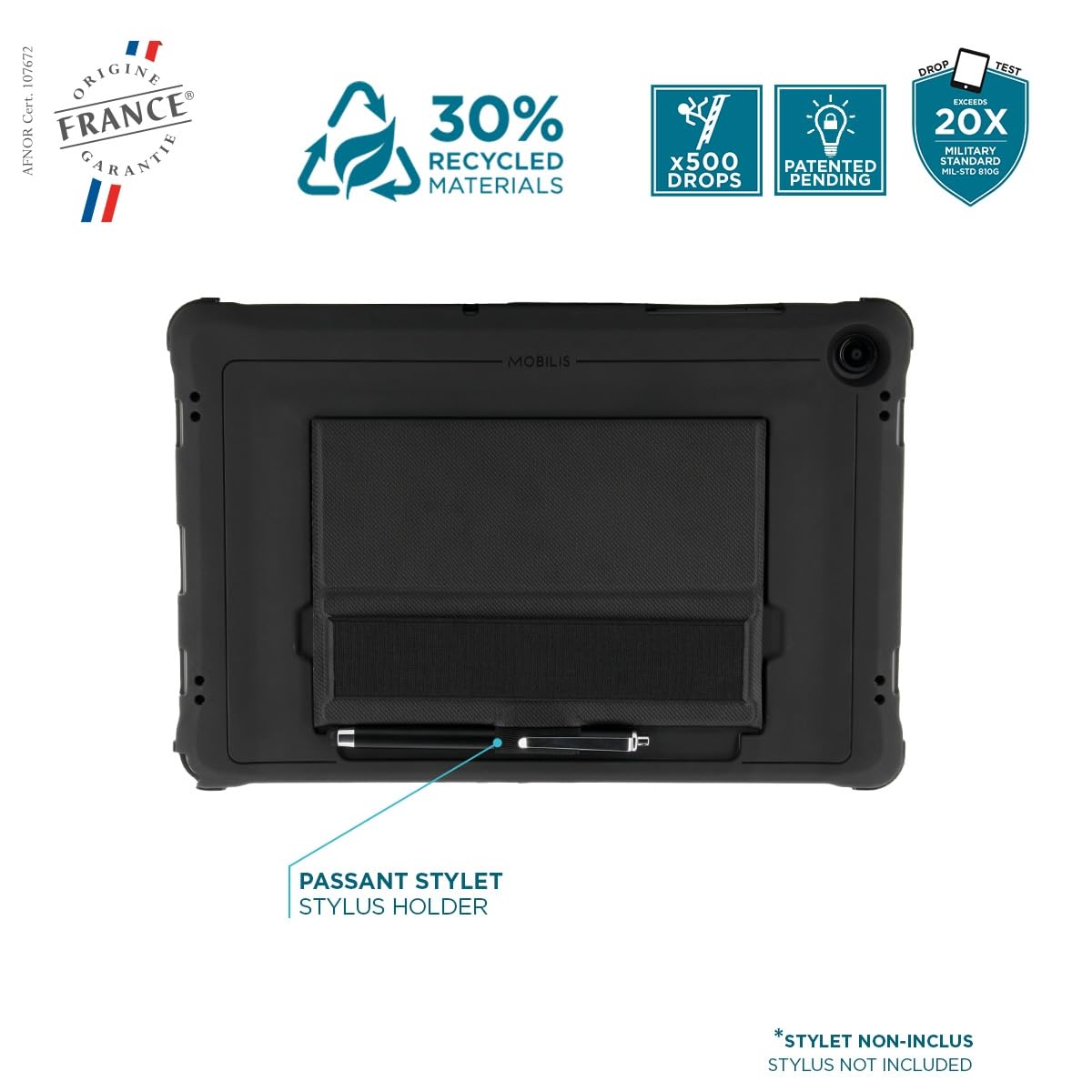 mobilis-protech-coque-renforc-e-galaxy-tab-a9-11-sm-x210-sm-x216-avec-tr-pied-et image 5