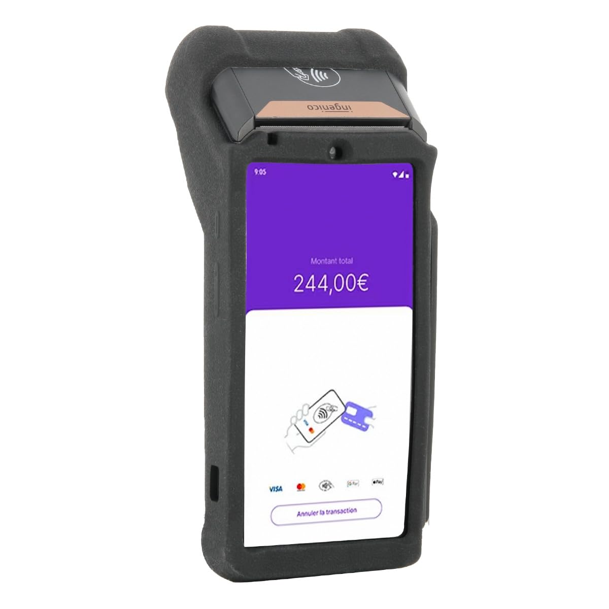 mobilis-r-series-coque-silicone-pour-ingenico-dx-8000-noir image 1