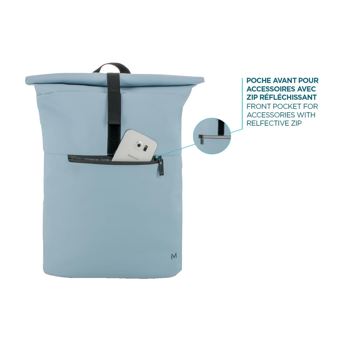 mobilis-origine-sac-dos-urbain-roll-top-16l-pc-14-16-bleu-clair image 3