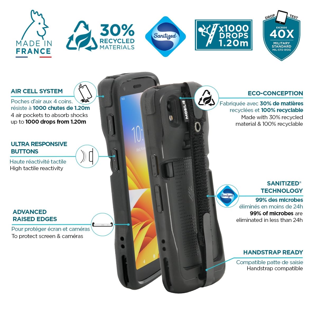 mobilis-protech-coque-renforc-e-zebra-tc22-tc27-dragonne-antichute image 3