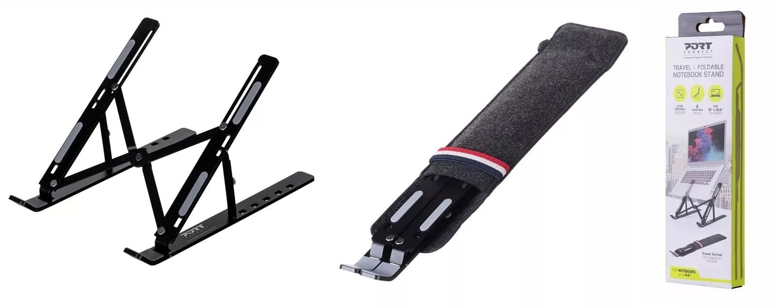 port-designs-port-connect-support-de-voyage-pliable-alu-10-15-6-pouces-tablette image 1
