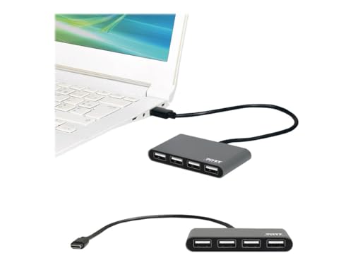 port-designs-port-connect-hub-usb-c-vers-usb-a-4-ports-2-0-480-mb-s image 5