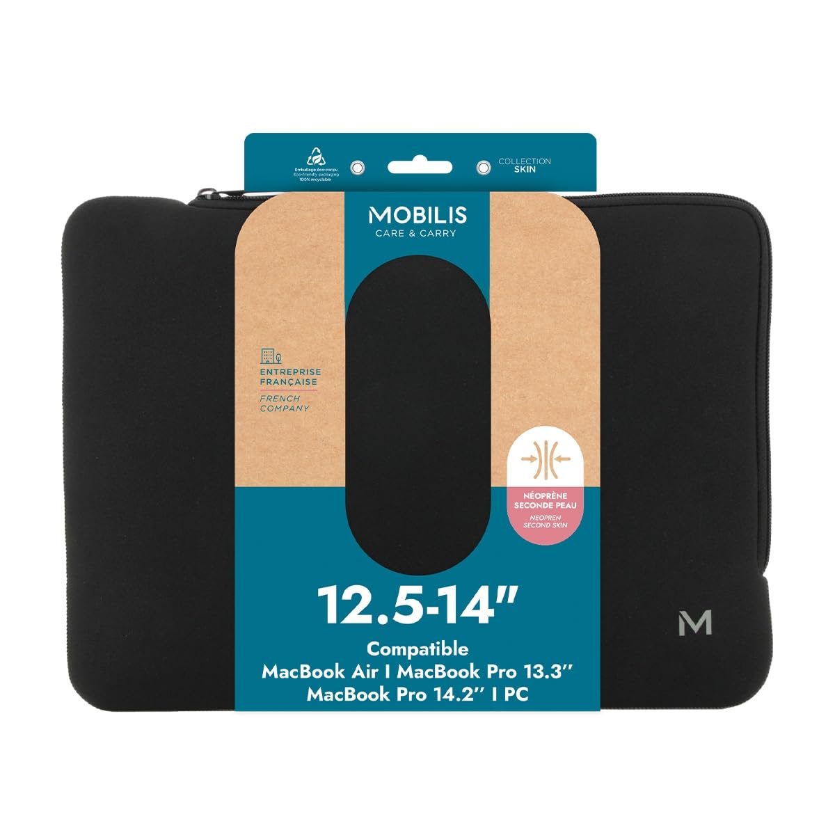 mobilis-skin-housse-n-opr-ne-12-5-14-pour-pc-portable-noir-gris image 6