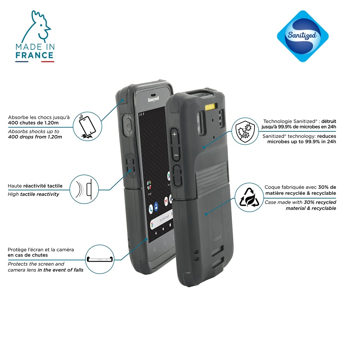 mobilis-protech-coque-honeywell-scanpal-eda51-noire-antimicrobienne image 2