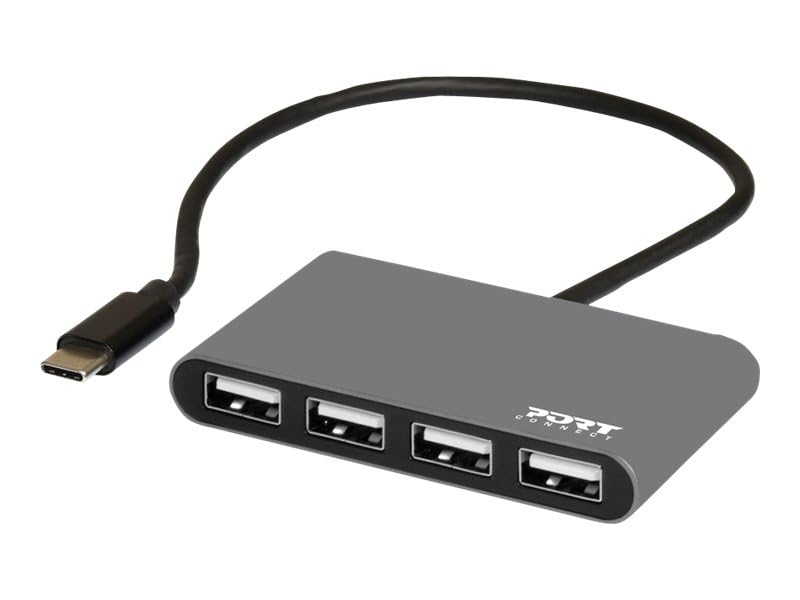 port-designs-port-connect-hub-usb-c-vers-usb-a-4-ports-2-0-480-mb-s image 8