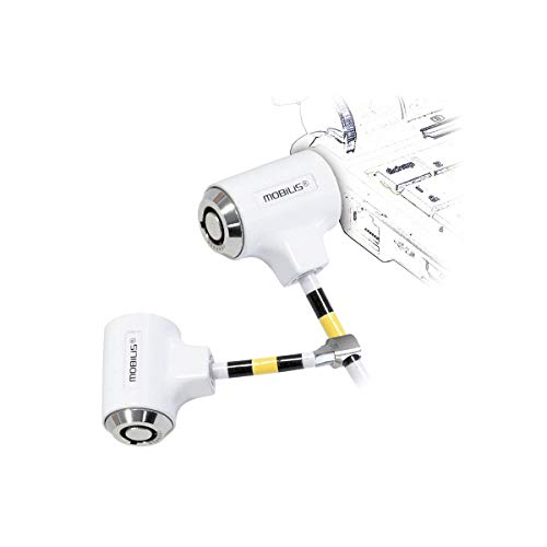 mobilis-c-ble-de-s-curit-cl-double-verrou-1-8-m-4-5-mm-blanc-et-argent image 3