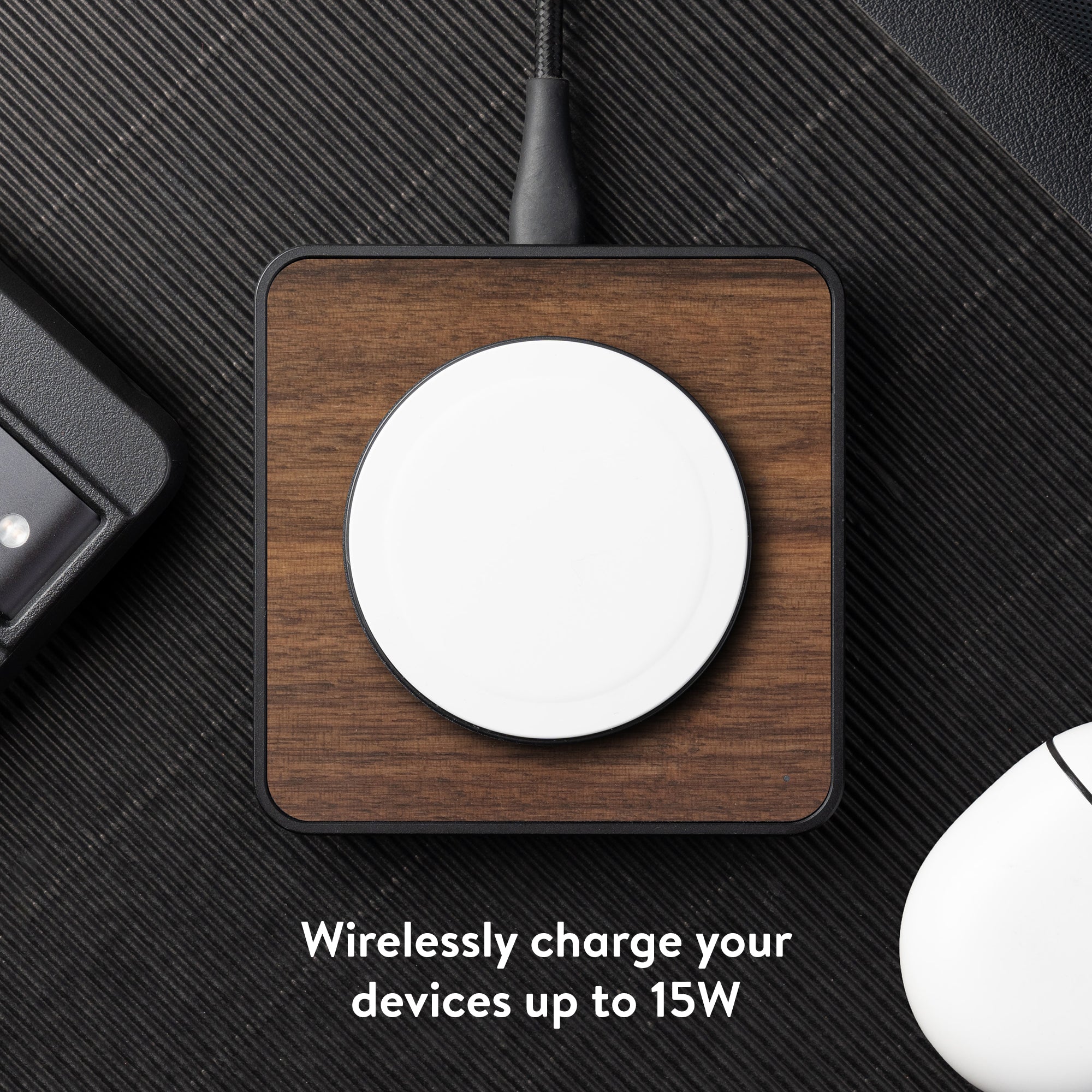 mous-walnut-wireless-charging-pad-chargeur-induction-magsafe-marron image 3