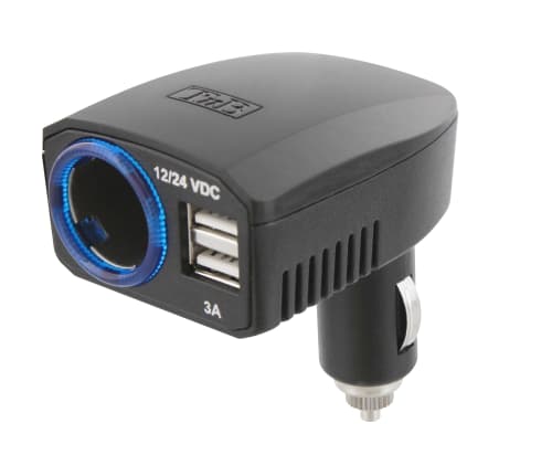 t-nb-chargeur-allume-cigare-2x-usb-a-24w-1-prise-allume-cigare image 1