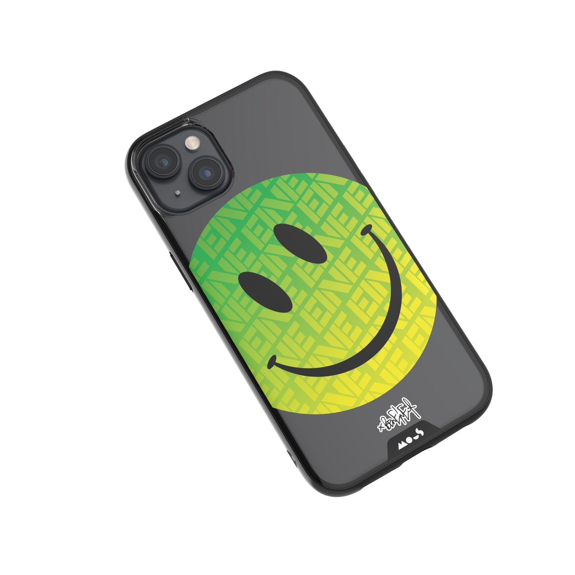 coque-de-protection-mous-x-ben-eine-green-smiley-typography-magsafe-pour-iphone- image 5