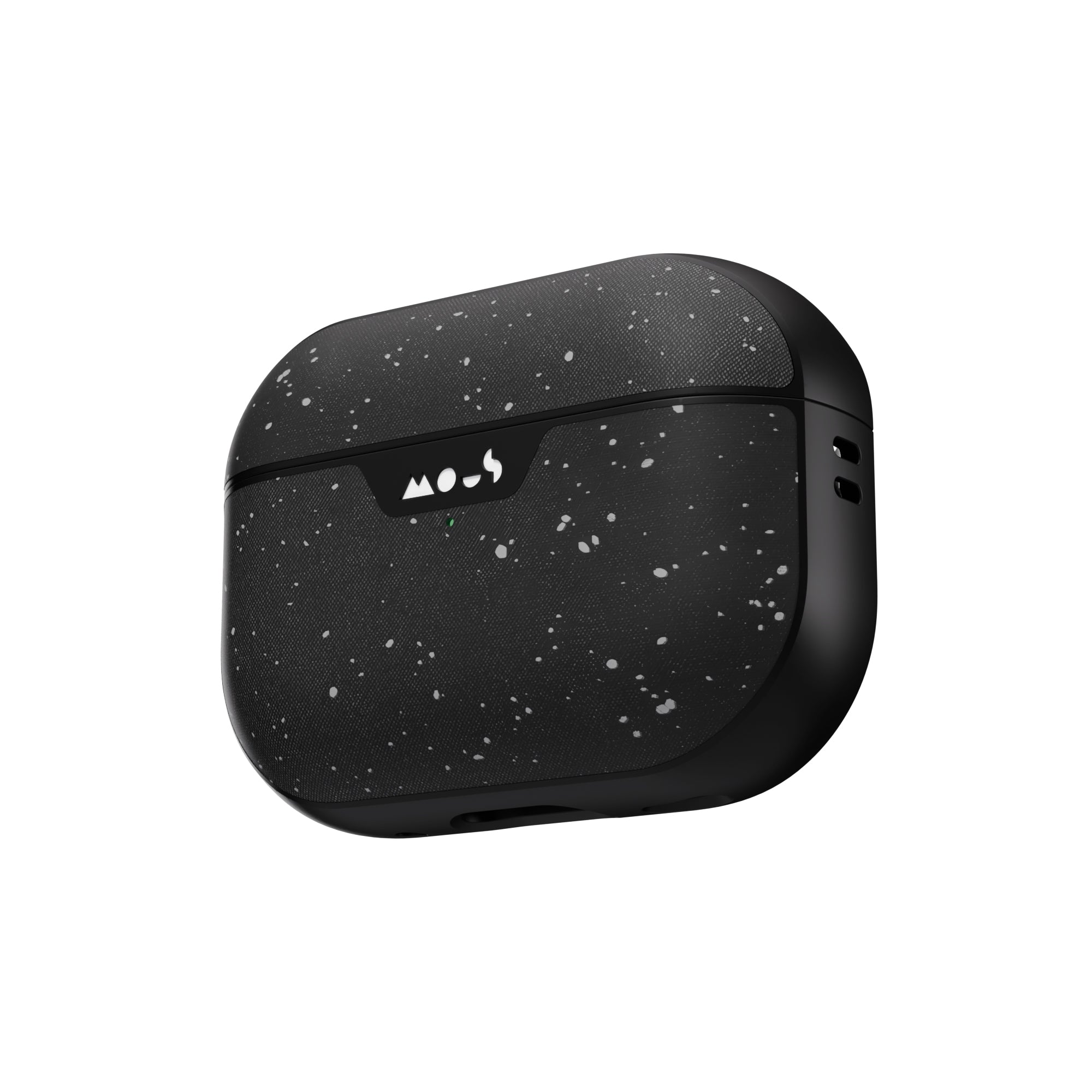 mous-speckled-fabric-airpods-pro-case-coque-noire-tissu-chin-ultra-protectrice image 3