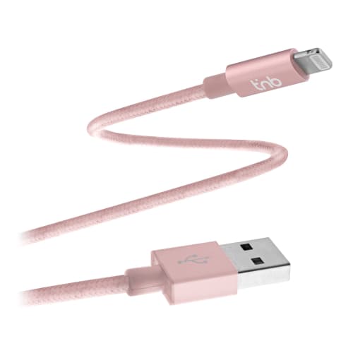 t-nb-c-ble-usb-vers-lightning-tress-nylon-assorti-iphone image 1