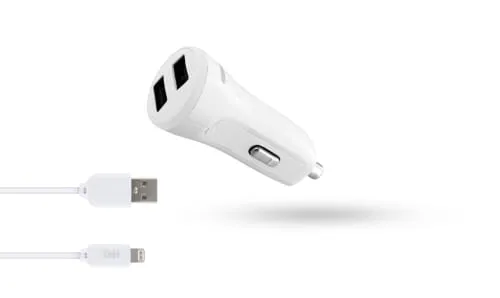 t-nb-chargeur-allume-cigare-2x-usb-a-10w-c-ble-lightning-1m image 1