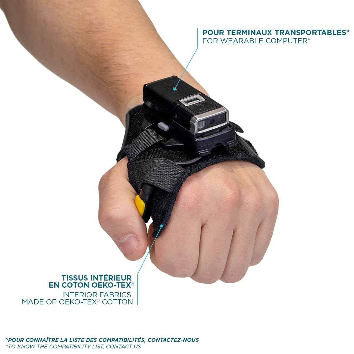 mobilis-protech-pack-de-5-gants-gaucher-pour-terminaux-zebra-ws50-rs5100-rs6100 image 2