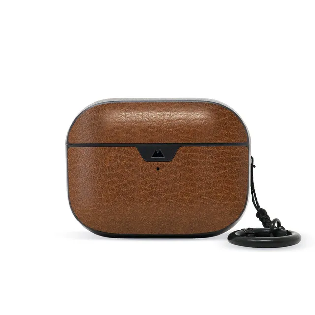 mous-brown-leather-airpods-pro-case-coque-cuir-marron-ultra-protectrice image 1