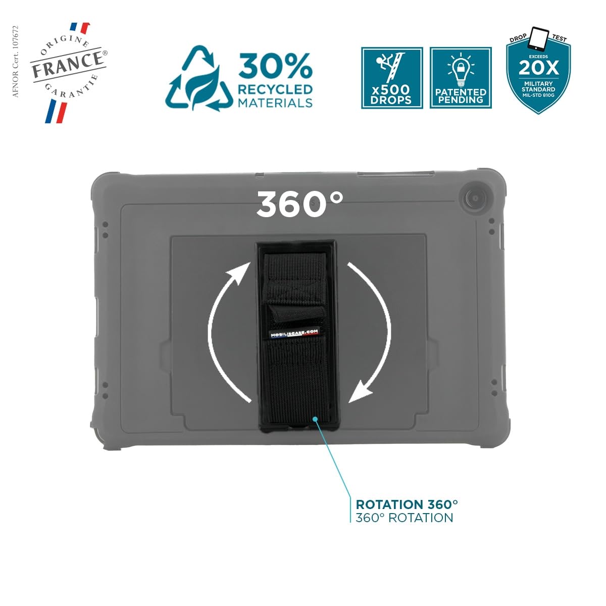 mobilis-protech-coque-renforc-e-galaxy-tab-a9-11-sm-x210-sm-x216-tr-pied-patte-3 image 5