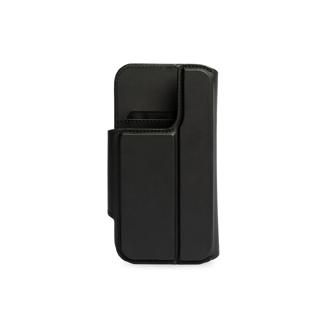 mous-infinity-black-flip-wallet-with-stand-compatible-magsafe-pour-iphone-14 image 2