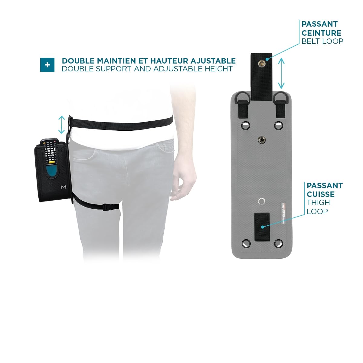 mobilis-holster-pour-terminal-de-saisie-gun-pistolet-taille-m-24-x-9-x-7-cm-avec image 5
