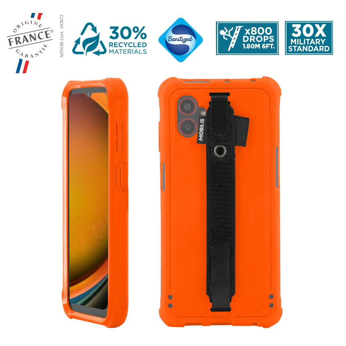 mobilis-protech-coque-galaxy-xcover-7-pro-avec-patte-antichute-et-porte-stylet-o image 2