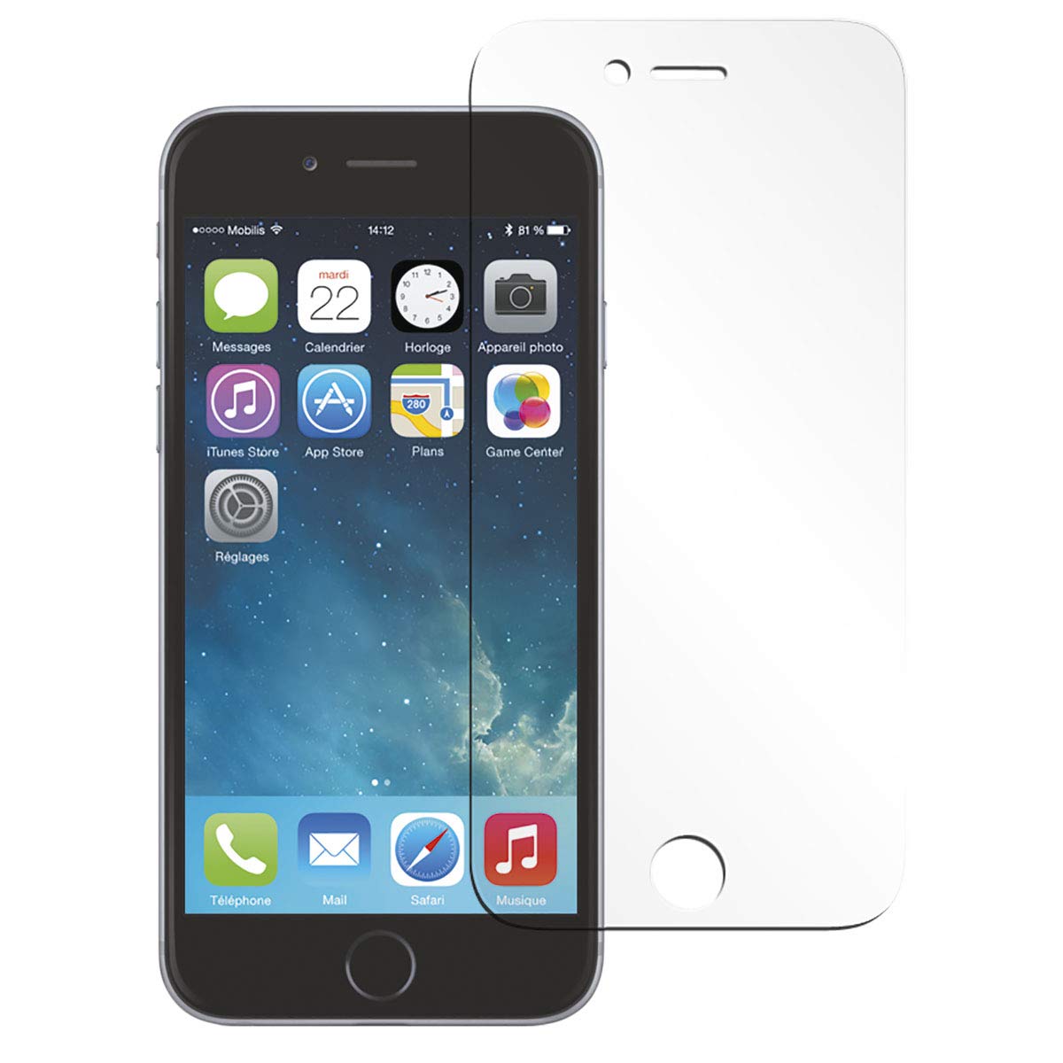mobilis-film-de-protection-cran-verre-tremp-anti-rayures-9h-pour-iphone-8-iphone image 1