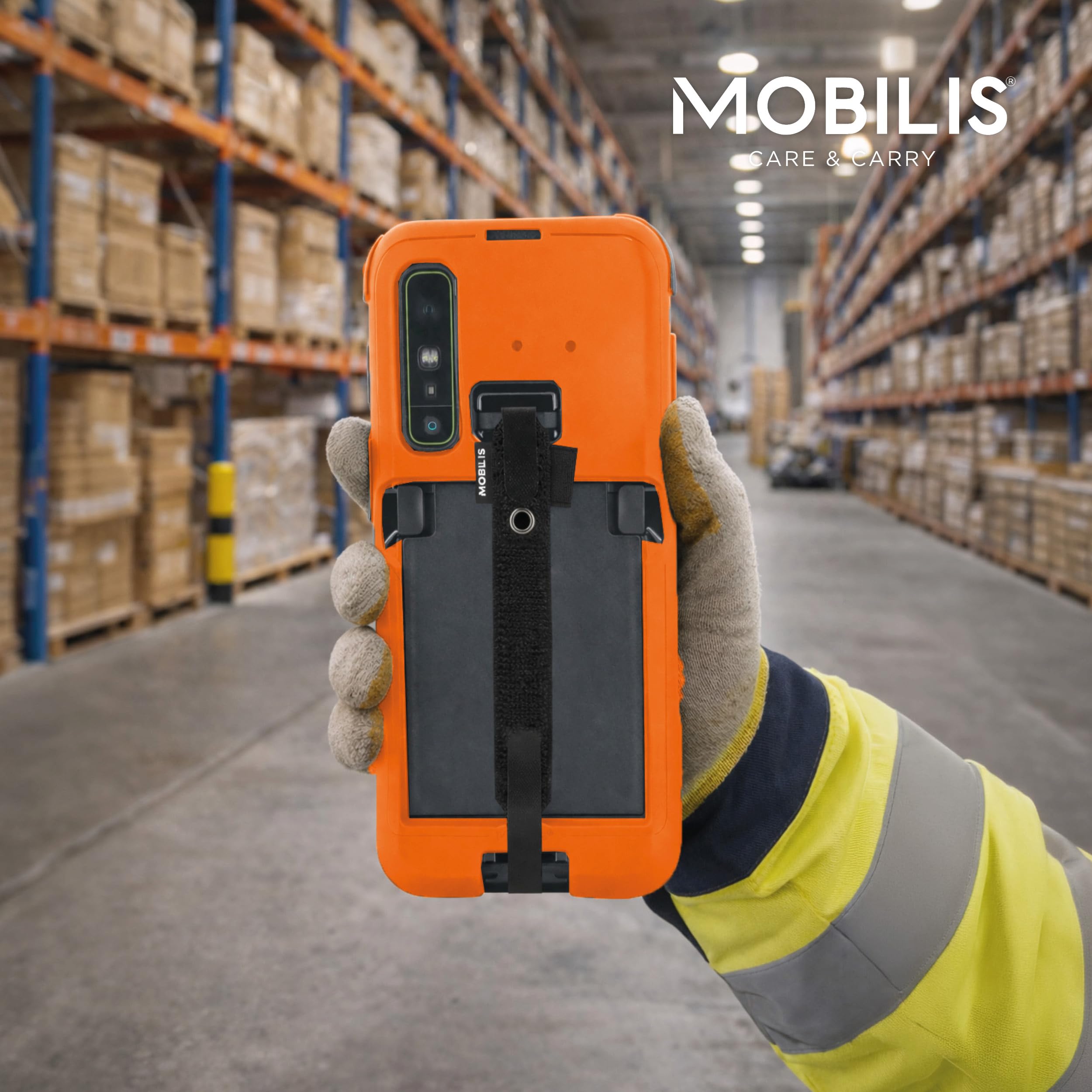 mobilis-protech-coque-zebra-tc501-avec-patte-de-saisie-orange-fluo image 7