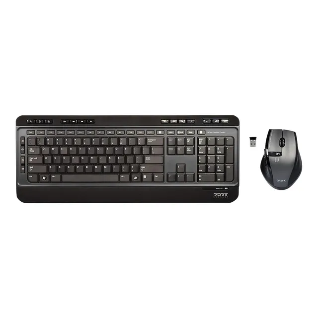 port-designs-port-connect-pack-clavier-souris-sans-fil-2-4-ghz-silencieux-uk image 1