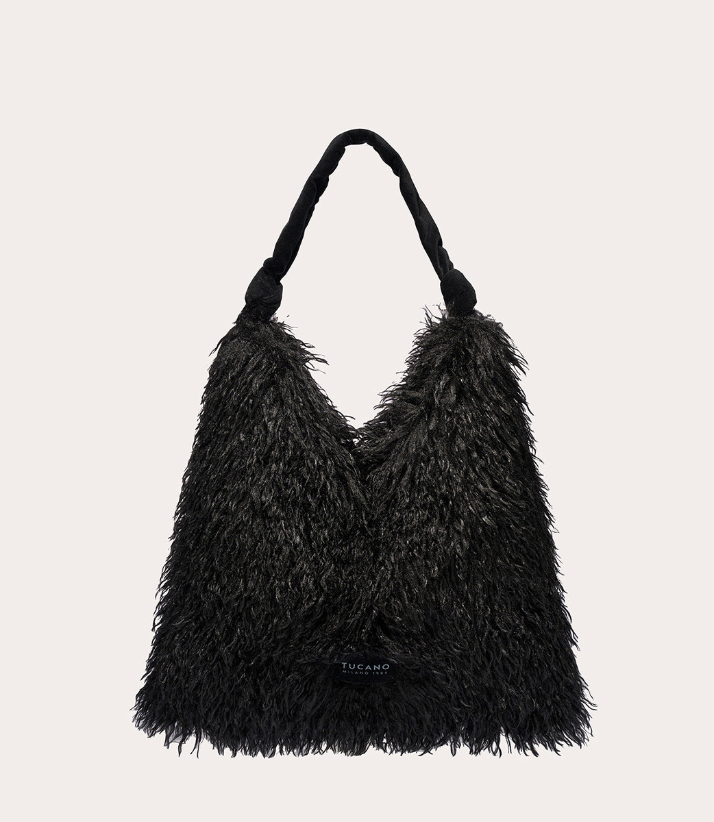 tucano-mongolian-sac-cabas-fausse-fourrure-poils-longs image 1