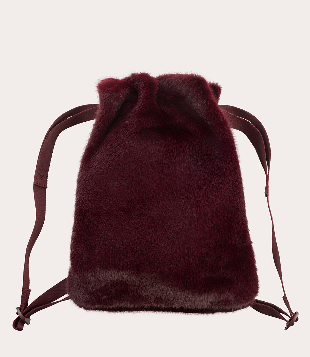 tucano-nina-fur-backpack-sac-dos-en-fausse-fourrure-fermeture-cordon-45 image 5