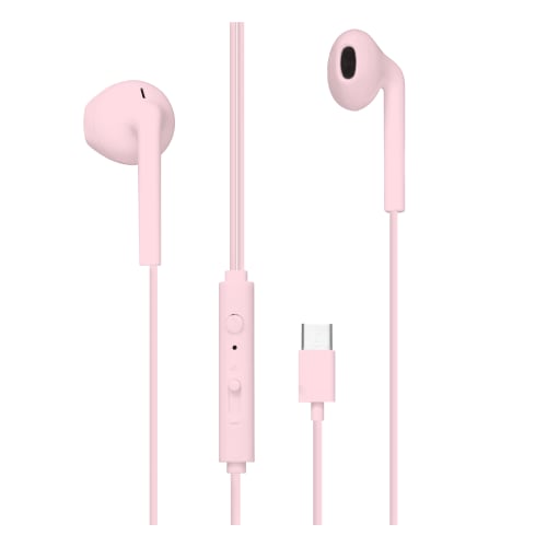 t-nb-c-buds-couteurs-filaires-type-c-roses-micro-et-contr-le-volume image 1