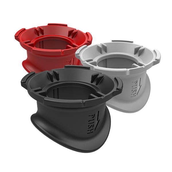 quad-lock-colliers-couleur-pour-support-potence-tube-noir-blanc-rouge image 1