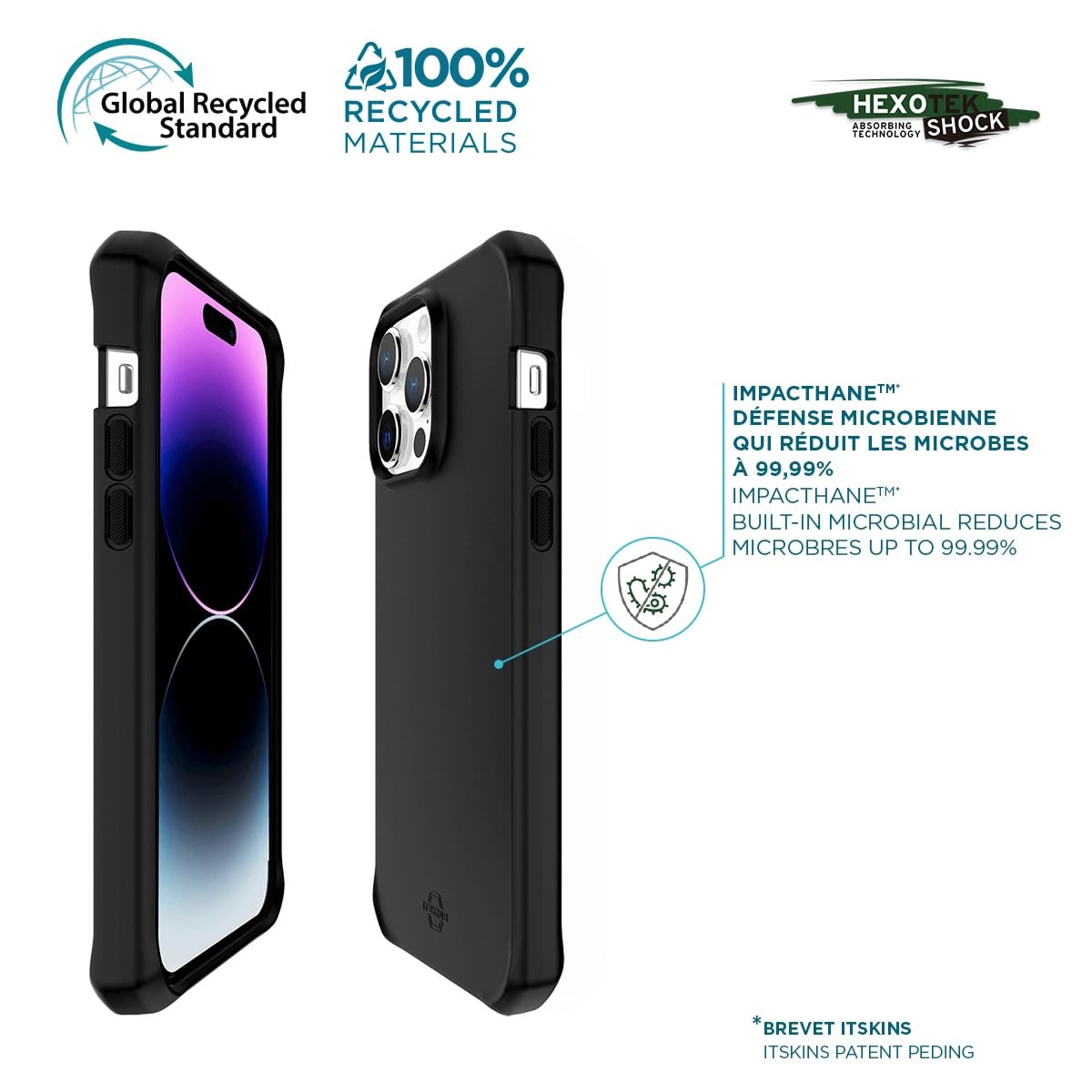 mobilis-spectrum-coque-iphone-15-plus-iphone-14-plus-antichoc-recycl-e-noir-mat image 2