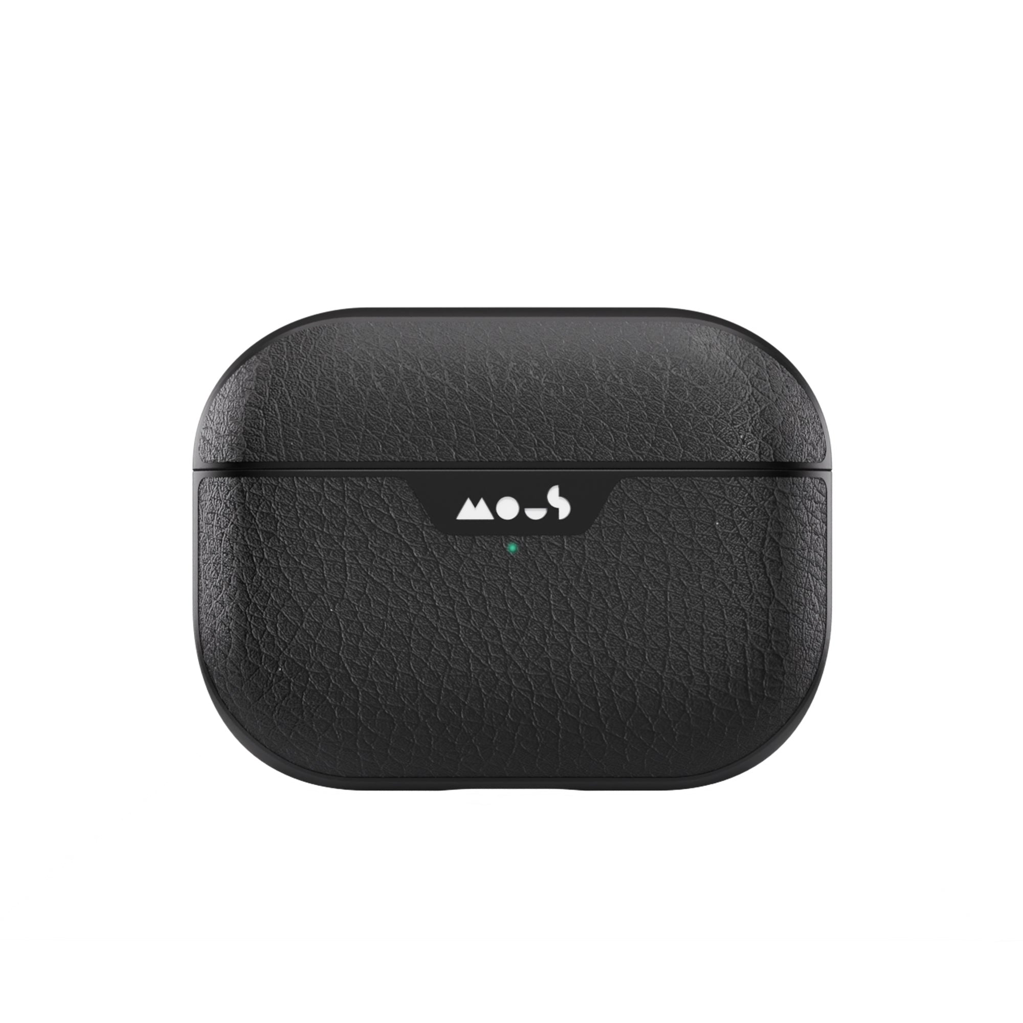 mous-coque-airpods-pro-cuir-noir-ultra-protectrice-gen-2 image 1