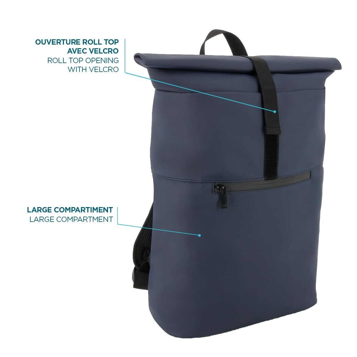 mobilis-origine-sac-dos-urbain-roll-top-14-16-16l-d-perlant-bleu-nuit image 2