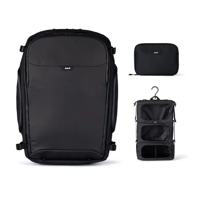 mous-optimal-travel-bundle-40-litres-bagage-cabine-noir-airofoam image 1