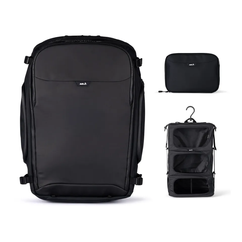 mous-optimal-travel-bundle-40-litres-bagage-cabine-noir-airofoam image 1