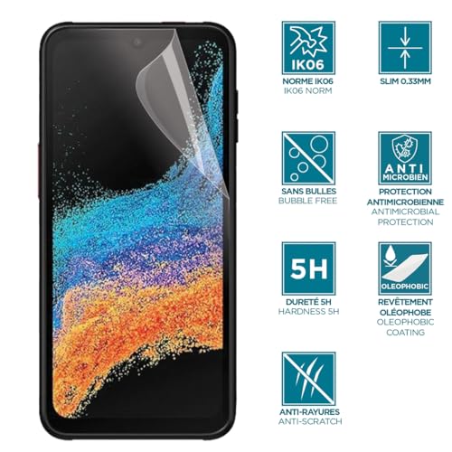 mobilis-t-series-prot-ge-cran-pour-samsung-galaxy-xcover-7-6-pro-transparent image 5