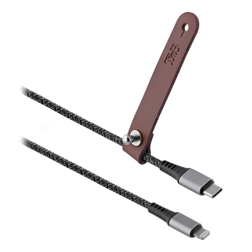 t-nb-c-ble-usb-c-vers-lightning-nylon-gris-sid-ral image 1