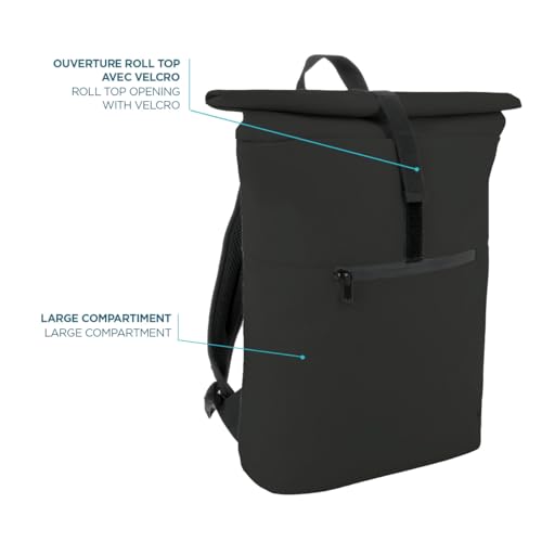 mobilis-origine-sac-dos-urbain-roll-top-14-16-16l-d-perlant-noir image 7