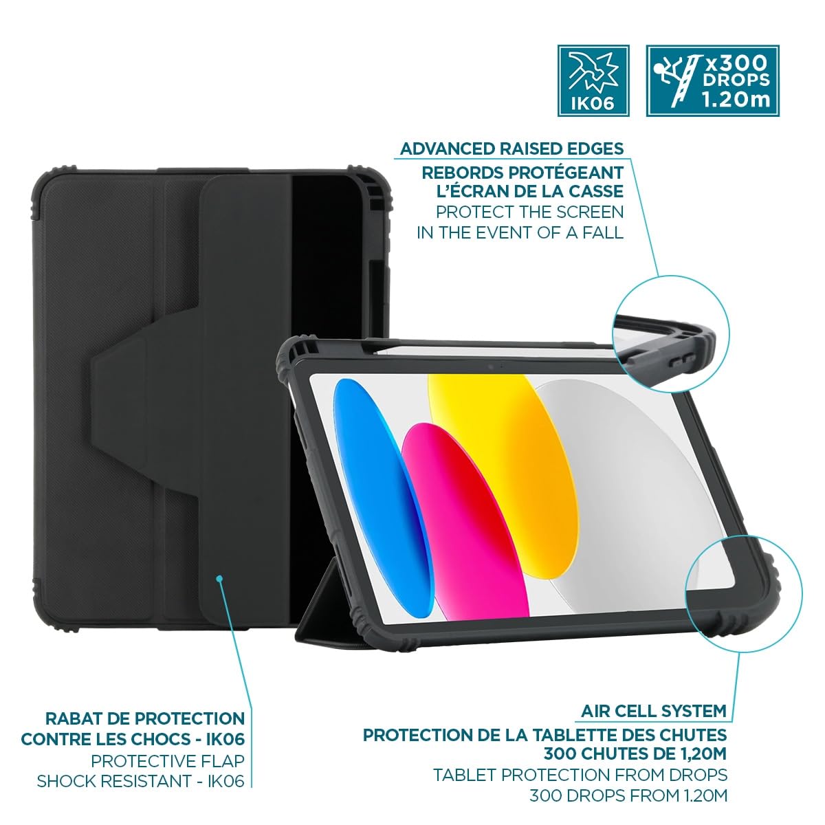 mobilis-r-series-coque-dos-transparent-coins-renforc-s-pour-ipad-11-2025-a16-11e image 7
