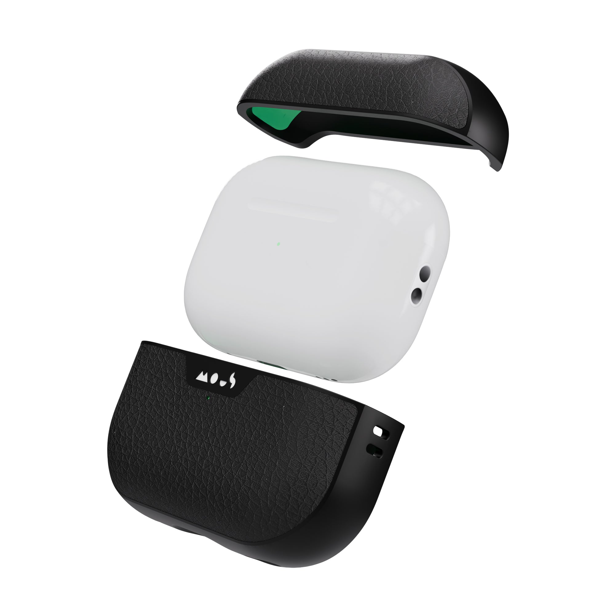 mous-coque-airpods-pro-cuir-noir-ultra-protectrice-gen-2 image 4