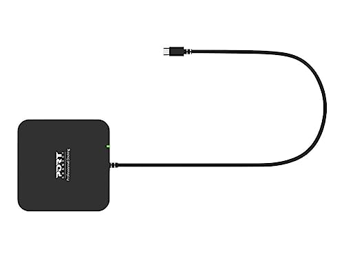port-connect-station-d-accueil-usb-c-double-crans-2x-4k-85w-10-ports-noire image 3