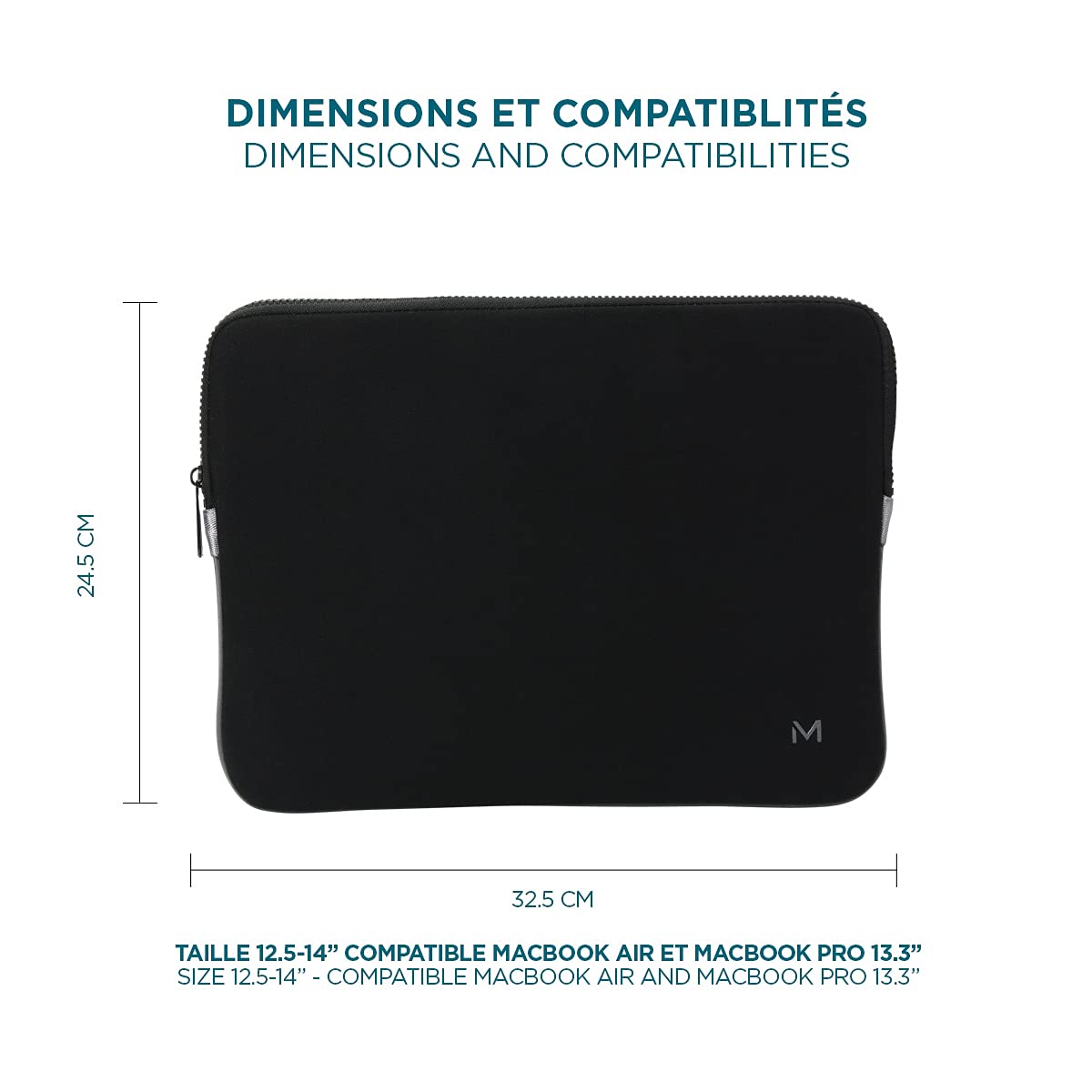 mobilis-housse-m-moire-de-forme-12-5-14-noir-gris-pochette-pc-ultrabook image 4