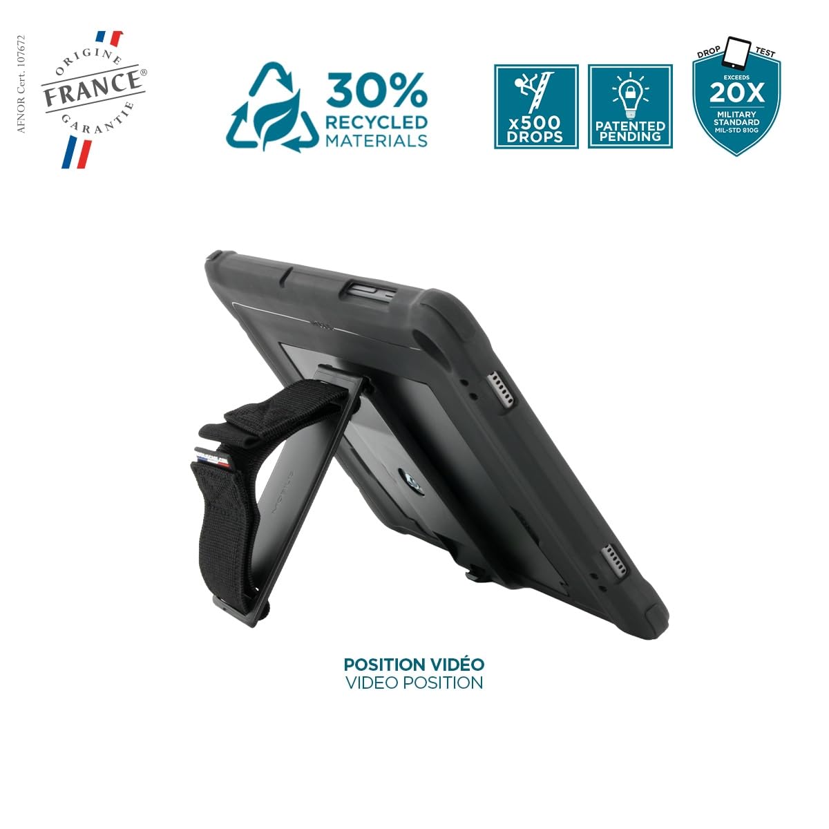 mobilis-protech-coque-renforc-e-galaxy-tab-a9-11-sm-x210-sm-x216-tr-pied-patte-3 image 4